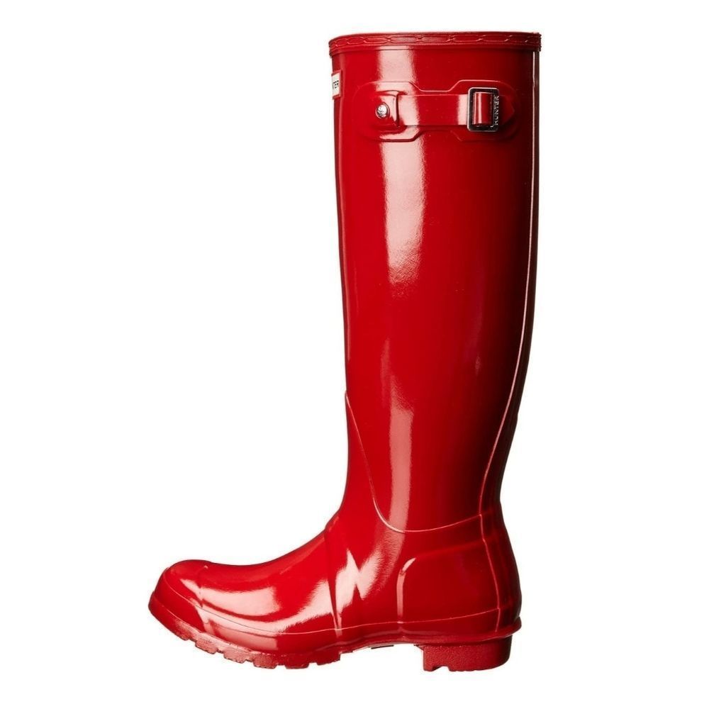 BNWT Hunter Original Tall Rain Boots in Military Red (size 5) - Picture 12 of 16